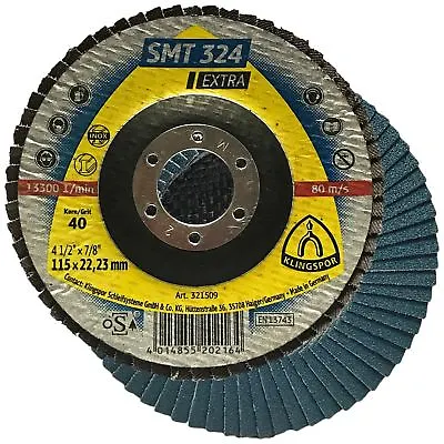 £22.99 • Buy Klingspor 10 Pack 115mm Flap Sanding Discs Wheel Zirconia Alumina Angle Grinder