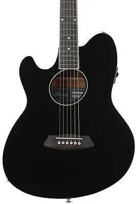 Ibanez Talman TCY10LEBK Left-handed Acoustic-electric Guitar - Black • $269.99