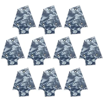 10pcs Guitar Truss Rod Cover For Ibanez JEM Guitars Gray Pearloid 3ply • $13.99