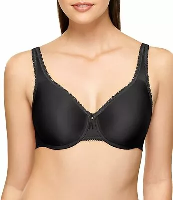 Wacoal 32d #855192  Basic Beauty Full Figure Seamless  U/w Bra Black Nwt $52 • $44.99