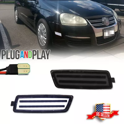 For 2006-2009 VW MK5 Golf GTI White LED Front Side Marker Lights Smoke Lens 2PCS • $29.99