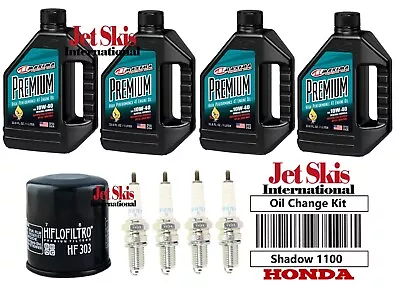 For Honda Shadow 1100 Ace Spirit VT1100 Sabre Oil Change Kit NGK Plugs & Filter • $64.89