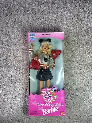 Walt Disney World 25th Anniversary Mickey Mouse Mouseketeer Barbie Doll NRFB New • $29