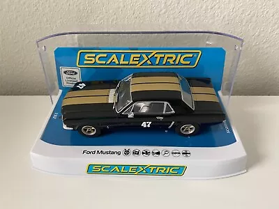 Scalextric Ford Mustang - Black And Gold 1/32 Slot Car C4405 • $50.95