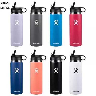 20/32oz Hydro Flask Water Bottle W/ Straw Lid Stainless Steel Vacuum Wide Mouth • $19.93