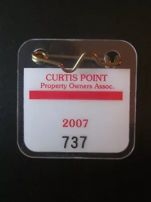 2007 Mantoloking Curtis Point New Jersey Seasonal  Beach  Badge  17  Years  Old • $12.94