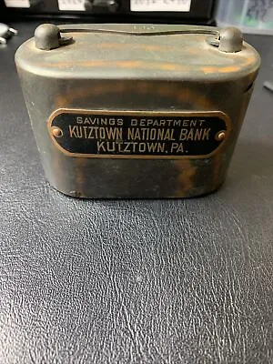 Antique Savings Department Kuitztown National Bank  Pennsylvania Coin Bank • $49.99