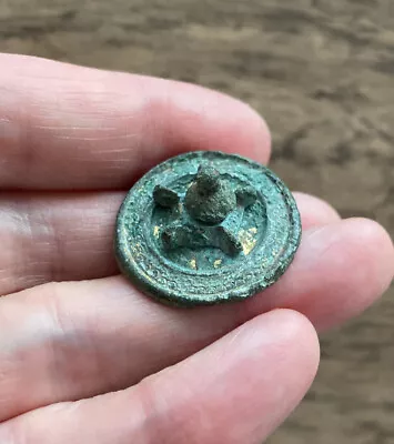 £90 • Buy Romano-british. Bronze Brooch With Central Spoked Boss, 3rd-4th Century A.d.