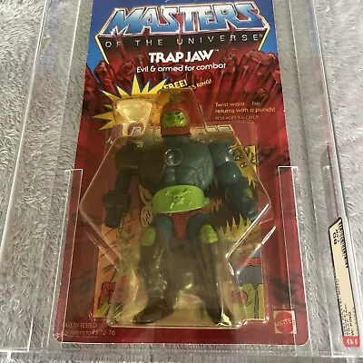 AFA 70+ Y-EX+ Vintage Masters Of The Universe MOTU TRAP JAW Mattel 1985 MOC • $999