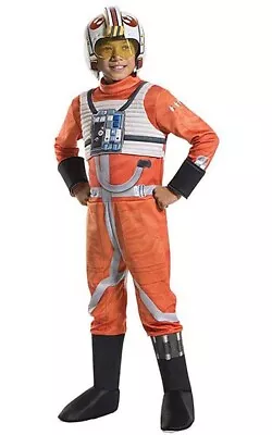 Licensed Star Wars Deluxe X Wing Fighter Pilot Child Halloween Costume • $55.23