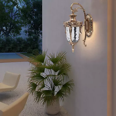 £42 • Buy Antique Outdoor Wall Lights Bar Wall Lamp Garden Glass Wall Sconce Home Lighting