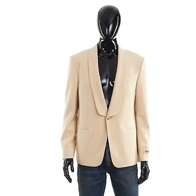 GUCCI 2600$ Gucci Single Breasted Logo Patch Blazer In Cream • $1638