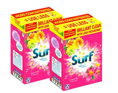 Surf Tropical Lily Washing Powder 130 Wash Ylang Ylang With Laundry Care UK No.1 • £22.98