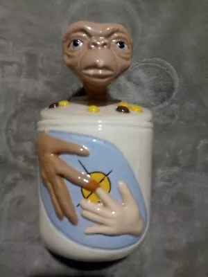 E.T. The Extra Terrestrial Ceramic Cookie Jar RARE Steven Spielberg Movie • $55