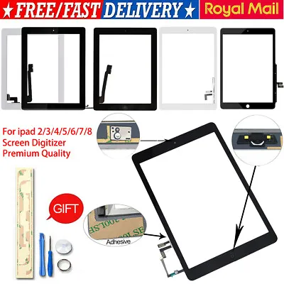 £10.99 • Buy For Apple IPad 2/3/4/5/6/7/8 Screen Glass Replacement Touch Digitizer Genuine IC