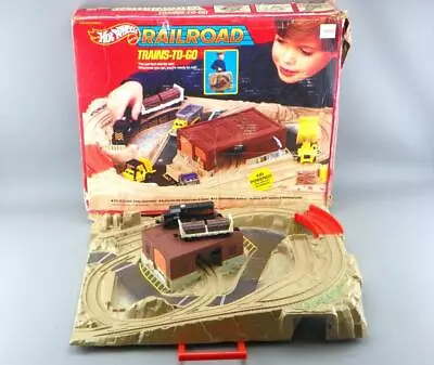 Vintage 1985 Hot Wheels Railroad 9430 Trains-To-Go D&RGRW Freight Yard Playset • $149.97