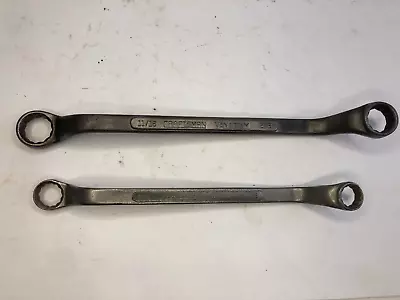 Vintage 2 Lot Craftsman Vanadium CI Boxed Wrenches 1/2 X 9/16 & 5/8 X 11/16 • $13.95