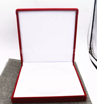 7 X 7  Large Red Velvet Jewelry Necklace Gift Boxes Specifications Presentation • $14.71