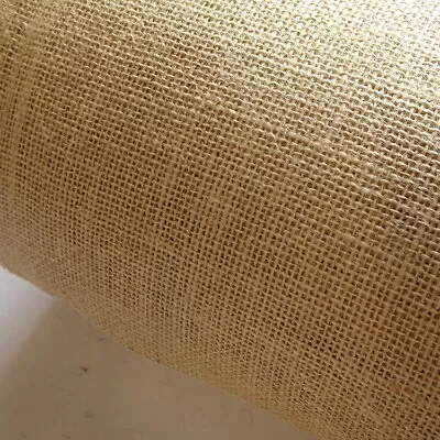 Fire Retardant Natural Hessian Jute- Best Quality- 100cms/40  Wide- £7.99mt • £7.99