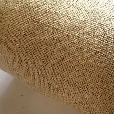 Natural Hessian Jute Fabric - Best Quality - 100cms/40  Wide - £11.99mt X 2mts • £11.99