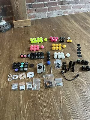 $50 • Buy Huge Lot Of Sanwa And Seimitsu  Arcade Push Butttons , Joystick And More!!