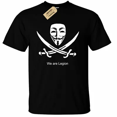 We Are Legion Anonymous T Shirt Mens Hacking Computer Hacker • £12.95