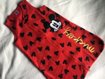 Disney Baby Boys Mickey Mouse Fleece Zip Blanket 3-6M Soft Warm BNWT • £15.99