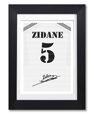 Zinedine Zidane Real Madrid Signed Poster Print Photo Autograph Shirt Gift Zizou • $14.91