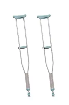 Underarm Crutches For Adults Pair (x2 Units Size L)Grey • £61.99