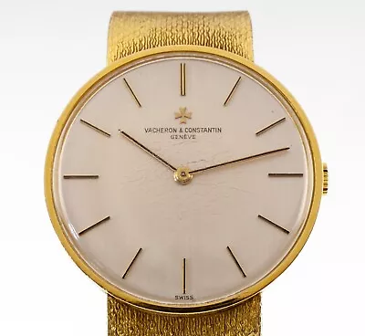 $8500 • Buy Vacheron Constantin Men's 18k Gold Mechanical Watch W/ Original Mesh Band