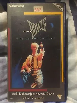 £0.99 • Buy DAVID BOWIE Serious Moonlight VHS Video. Please See Description.