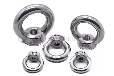 Stainless Steel Lifting Eye Nut Female Bolt A4 316 Marine Grade M5 M6 M8 M10 M12 • £326.51