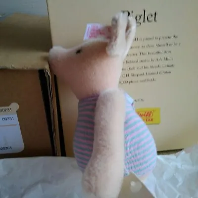 STEIFF Mohair Classic Winnie The Pooh PIGLET - Used • $272.80