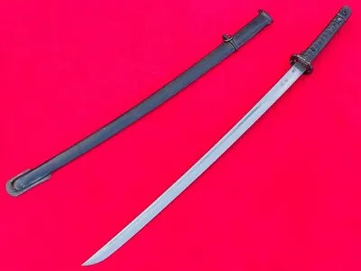 Vintage Military 95 Type Japanese Sword Samurai Katana Signed Blade Brass Handle • $145