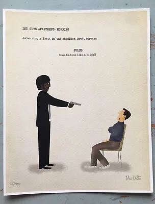 Max Dalton Pulp Fiction Movie Poster Limited Edition Of 200 Art Print 2015 • $37.46
