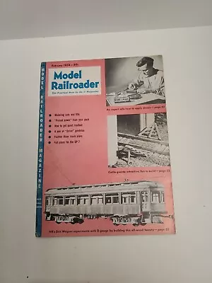  Model Railroader Magazine February 1954 • $3.49