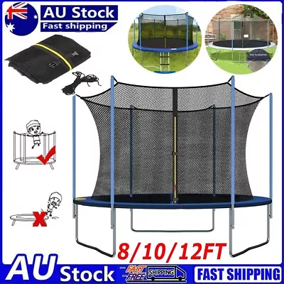 8/10/12/14FT Replacement Trampoline Safety Net Enclosure Mesh Weather-Resistant • $37.04