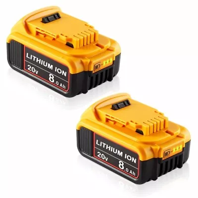 2Pack For DeWalt 20V 8.0AH Battery DCF850 DCB205 DCB206 DCD996 DCF887 DCF889 • $46.98