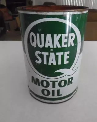 Vintage Quaker State Motor Oil 5 Quart Can • $34.99