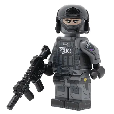 United Bricks Police Swat Military Minifigure British CTSFO • $39.61
