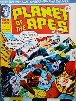 Planet Of The Apes #23 - Marvel UK - 1975 - VG CONDITION - FIRST PRINTING • £4.99