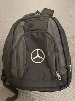 Mercedes Benz Black Padded Laptop Backpack Black With Logo • $25