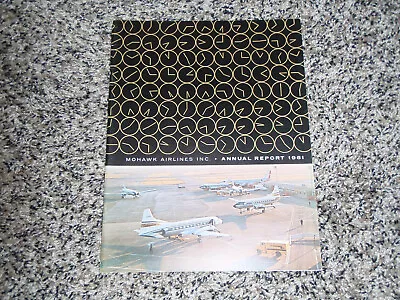 Old 1961 Mohawk Airlines Annual Report • $35