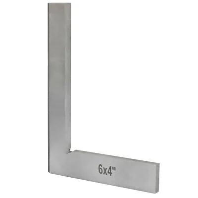 90 Degree Angle Hardened Steel 6'' X 4  Bevel Edge Square Machinist Tool • $24.77