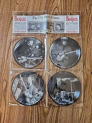 The Beatles 1980's Set Of Four Picture Disc Mint Cond In Package Made In England • $88