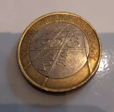 2008 London Olympic Centenary 2 Pound Coin • £1.51