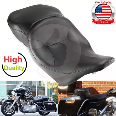 $171.68 • Buy Rider 2 Up Seat Driver Passenger Saddle For Harley Electra Glide Touring 97-07