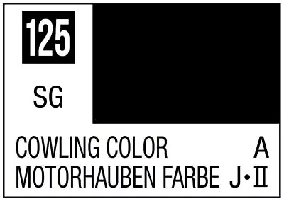 Mr Hobby Mr. Color 125 - Cowling Color (Semi-Gloss/Aircraft) - 10ml • $6.49