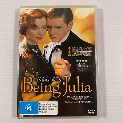 Being Julia (DVD 2004) Annette Bening Jeremy Irons Miriam Margolyes Region 4 • $3.70