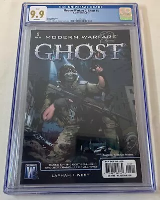 2010 Wildstorm Video Game Comic MODERN WARFARE 2 GHOST #5 ~ CGC 9.9 • $249.95